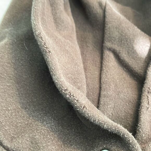 American Eagle Graphic Hoodie Sweatshirt Brown Fleece Long Sleeve Pull-Over M - Picture 10 of 10